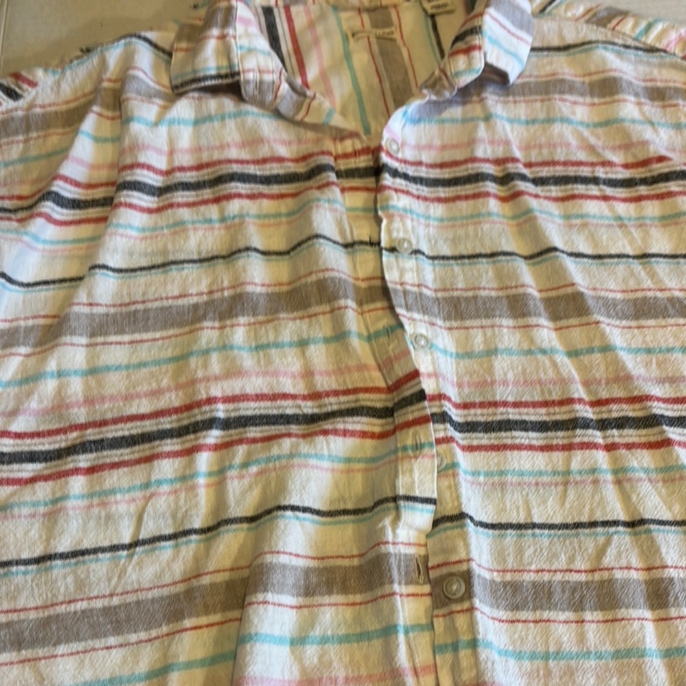 Striped Button-Up Shirt